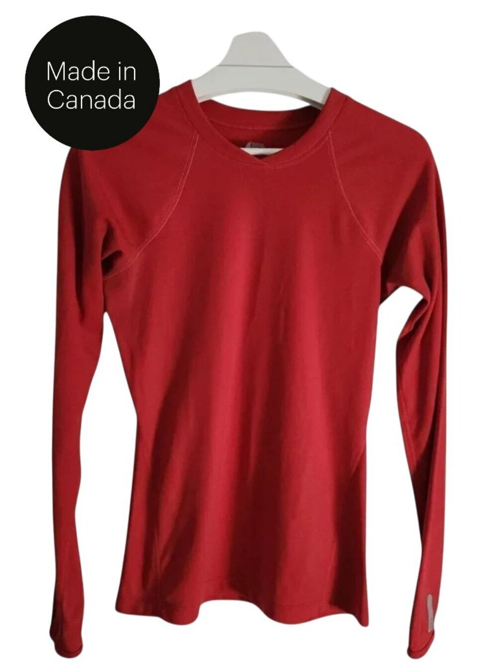 MOUNTAIN EQUIPMENT CO-OP Red Long Sleeve Performance Top – medium